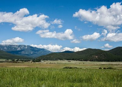 Scenic view of mountain acreages near Santa Fe, Taos, and Angel Fire