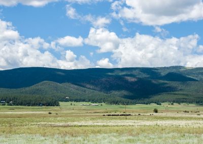 Scenic view of mountain acreages near Santa Fe, Taos, and Angel Fire