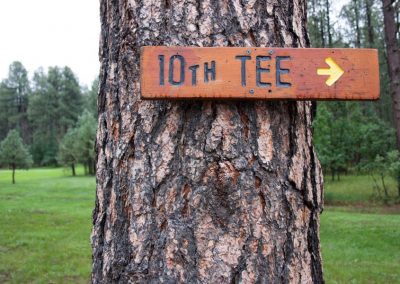 10th Tee of the mountain golf course at New Mexico Pendaries