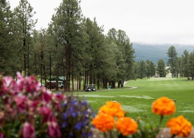 Golfer preparing to take a swing at the gorgeous golf community located at New Mexico Pendaries