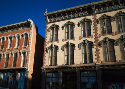 Historic architecture on the Las Vegas Plaza