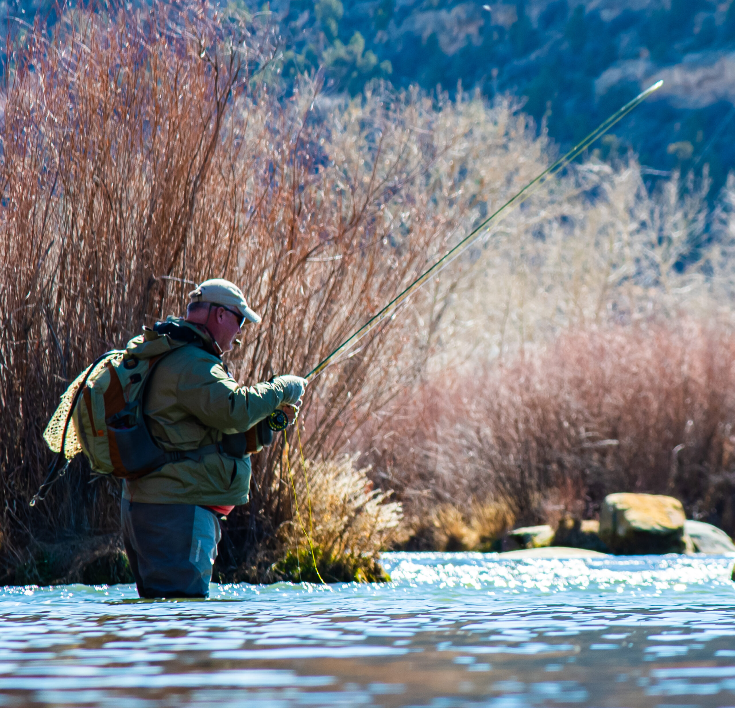 Fly fishing in northern New Mexico
