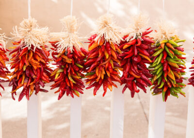 Chile ristras for sale in Santa Fe